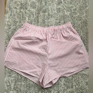 NWOT Hollister Pink Striped Flowy Short